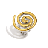 Spiral Mixed Metal Ring - ILLUSIVE JEWELS