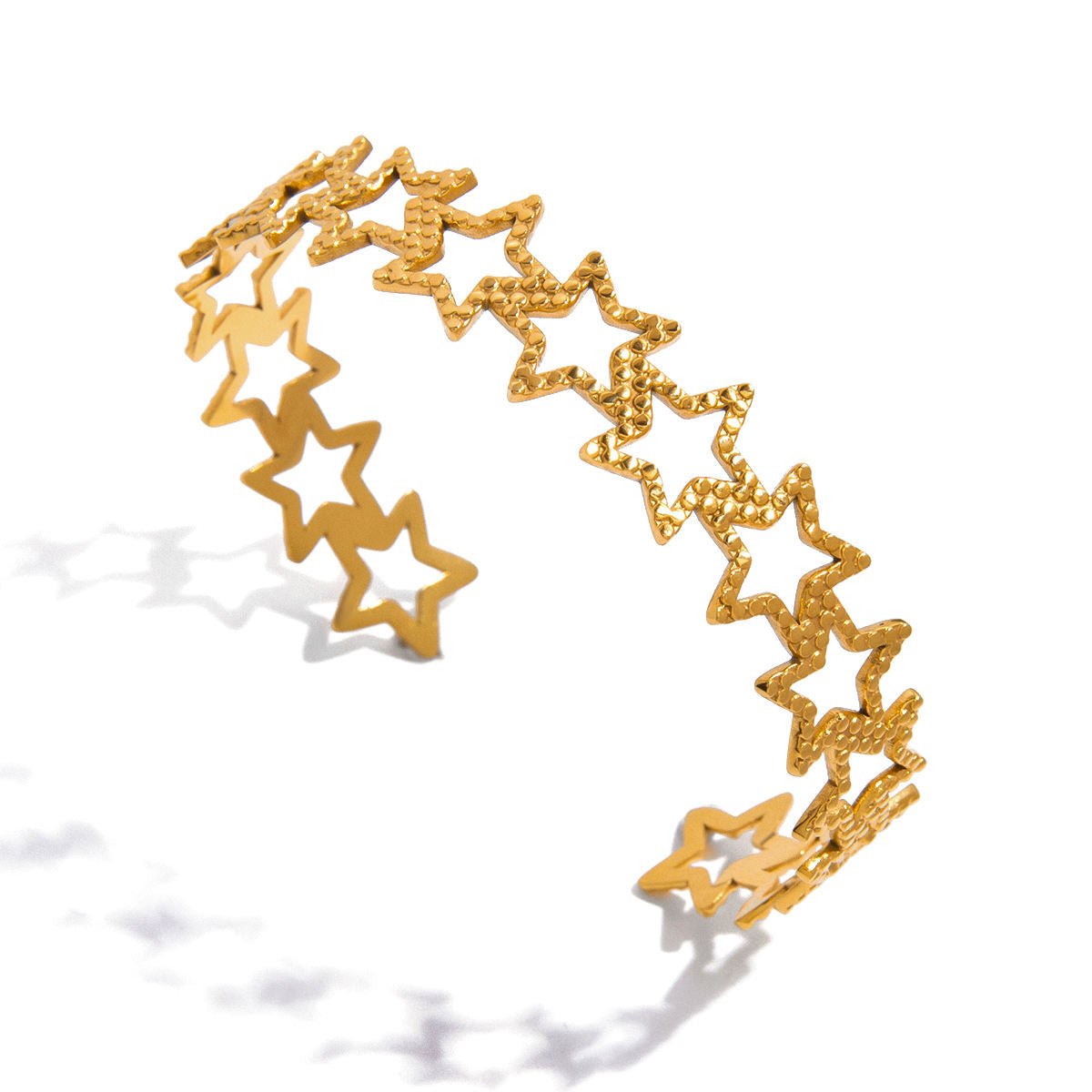 Stargaze Gold Bangle - ILLUSIVE JEWELS