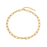 Textured Paperclip Necklace - ILLUSIVE JEWELS